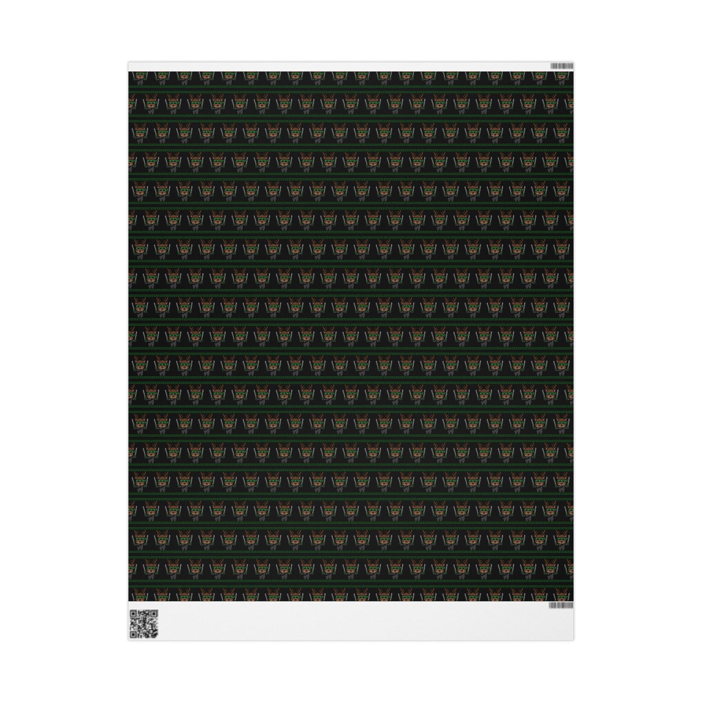 Black Belt Blitzen Wrapping Paper