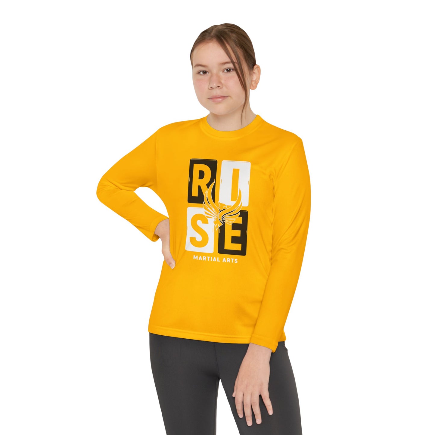 Youth Long Sleeve RISE Block Tee