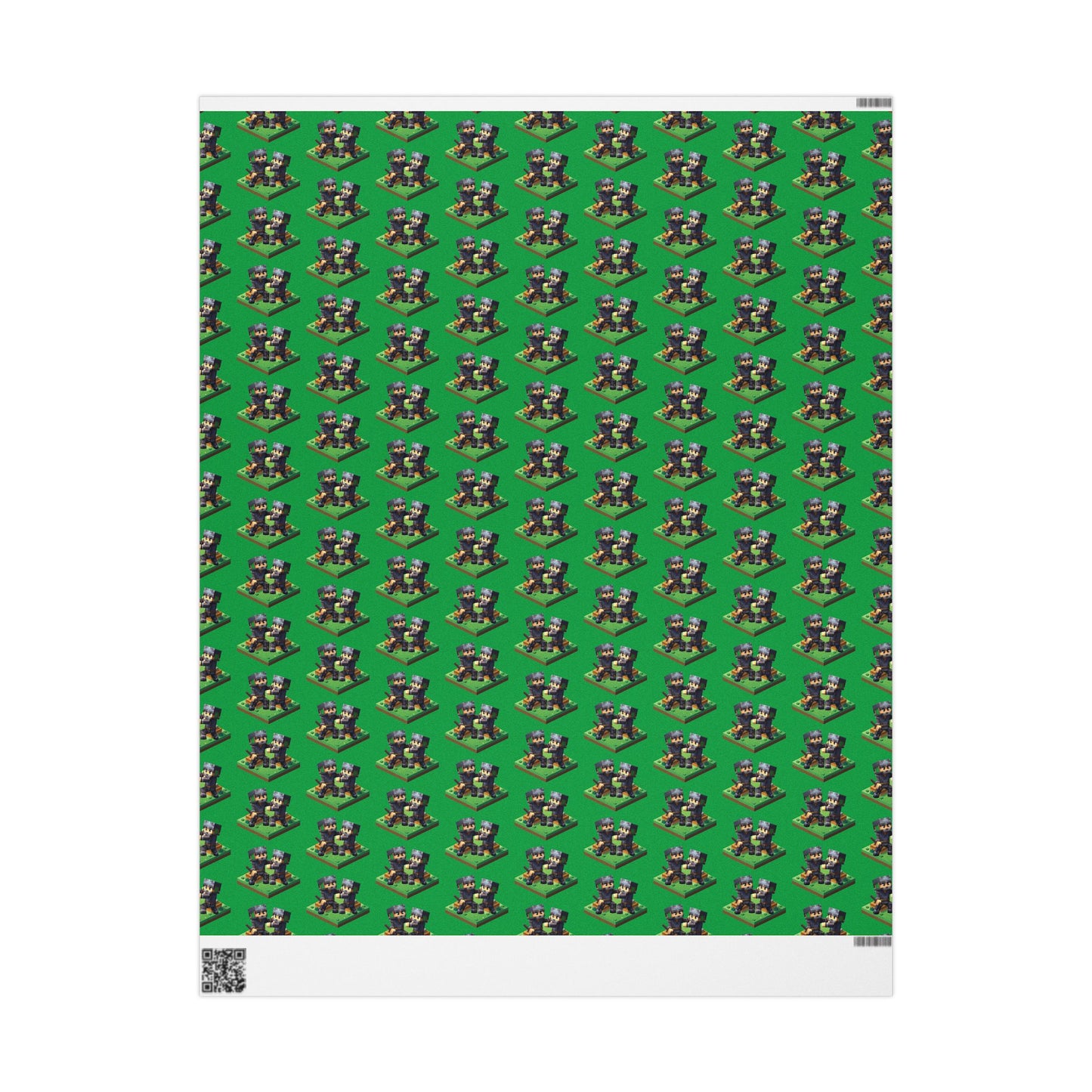 Block Belt Warriors Green Wrapping Paper