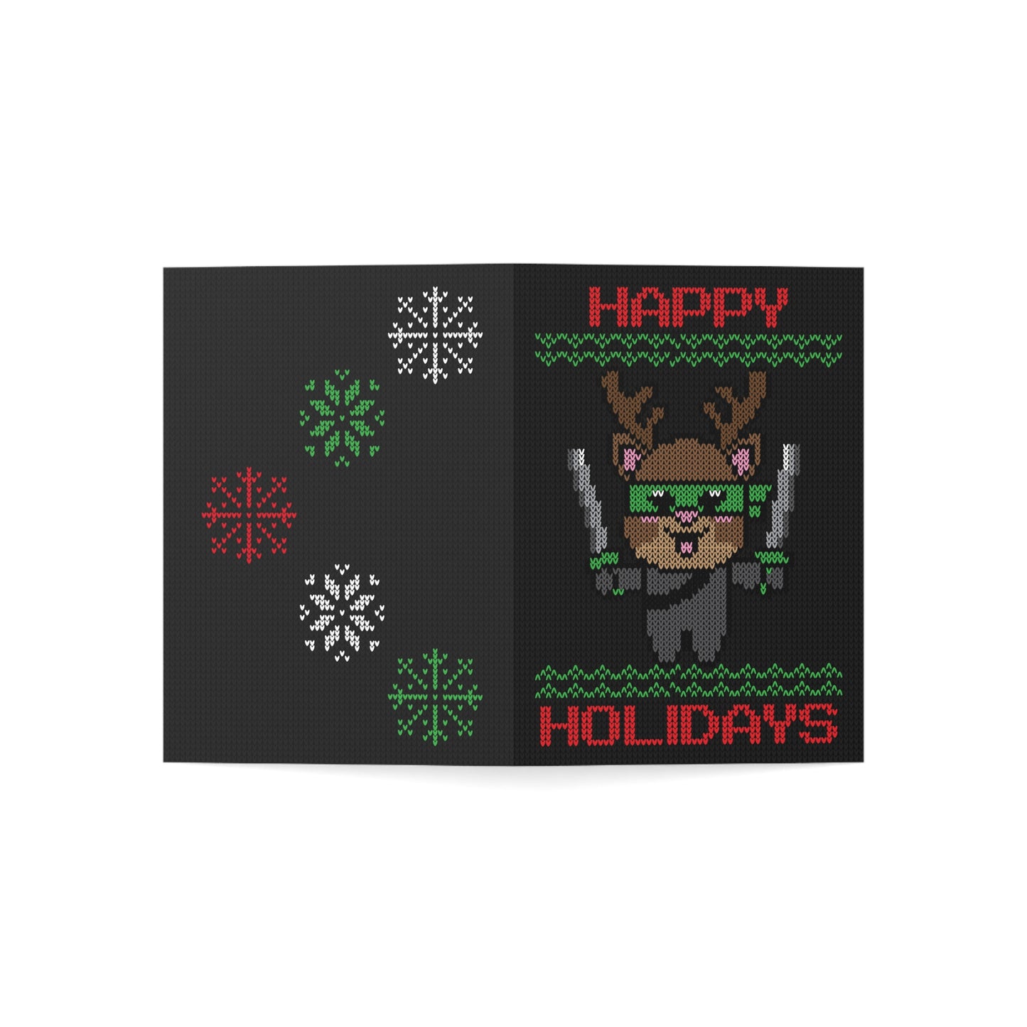 Black Belt Blitzen Holiday Cards (10/30/50 pcs)