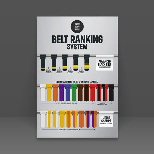Belt Ranking System Poster - 3 Programs