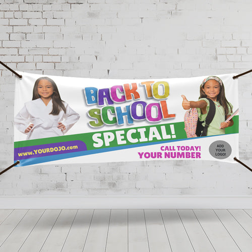 Back to School Vinyl Banner