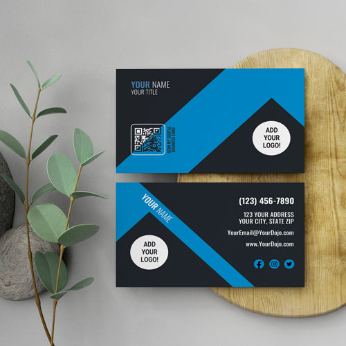Blue Blitz Business Cards
