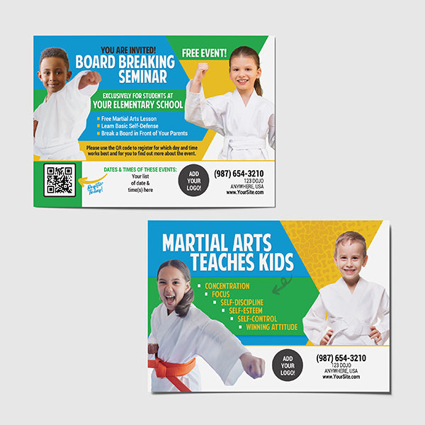 Board Breaking Seminar Postcards