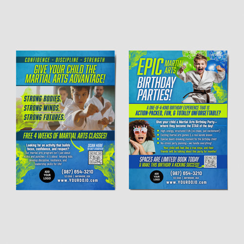 Martial Arts Advantage Kids Postcards