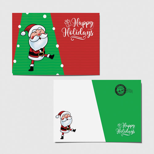 Happy Holidays Santa Postcards