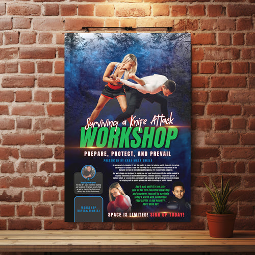 KMS 24" x 36" Knife Defense Poster
