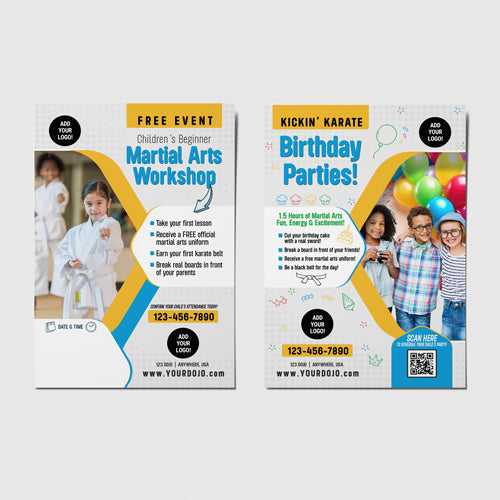 Children's Martial Arts Workshop | Martial Arts Teaches | Birthday Postcards