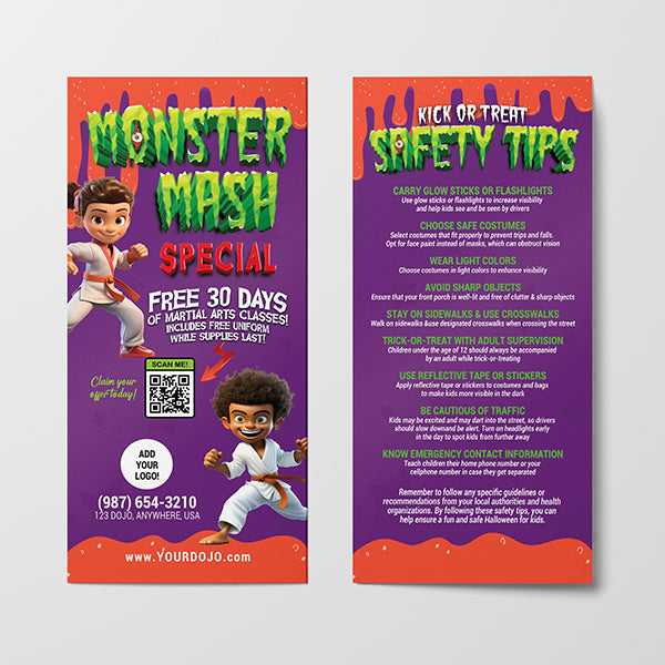 Monster Mash Halloween Rack Card