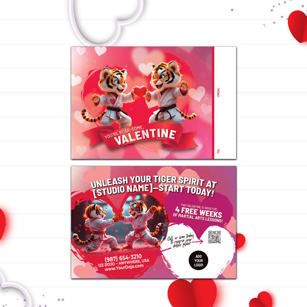 You're ROAR-SOME Valentines Day Postcards