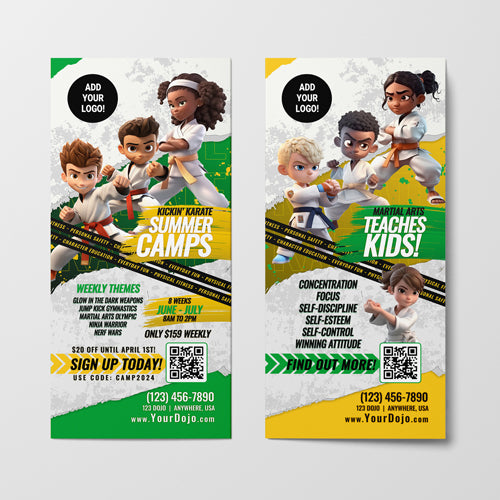 Summer Camp | Martial Arts Teaches Rack Card