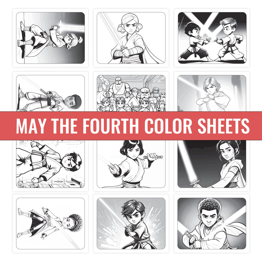 May the Fourth Be With You Coloring Sheets