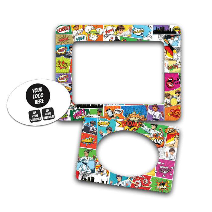 3-in-1 Karate Comics Magnetic Picture Frames