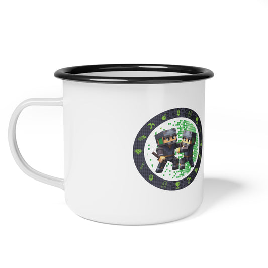 Block Belt Warriors Stylish Enamel Camp Cup