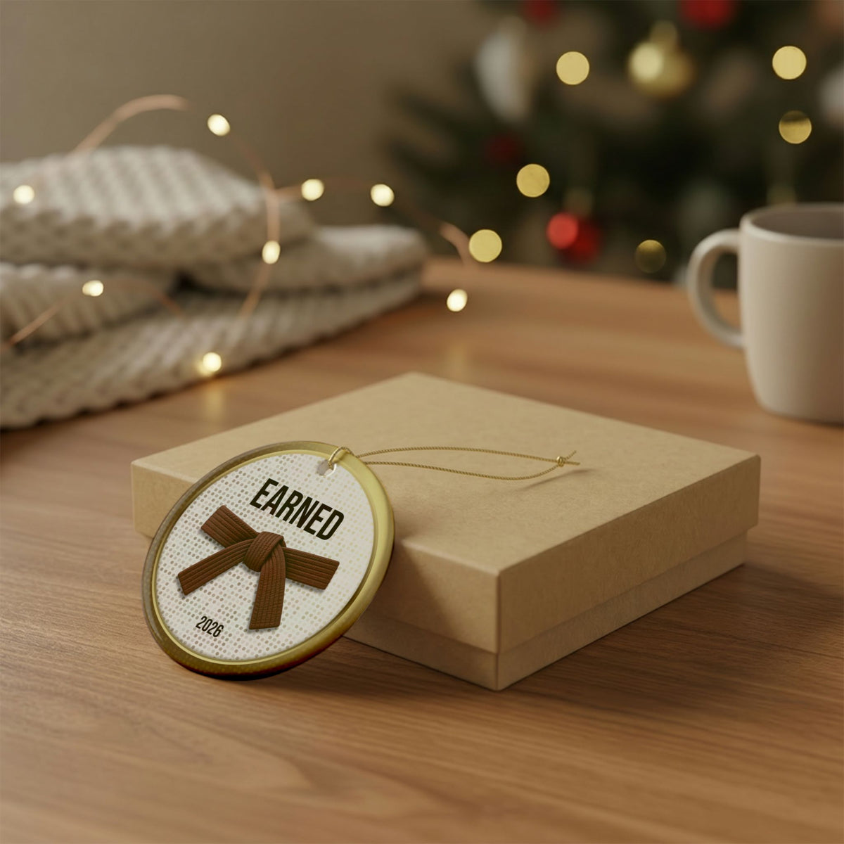 Pearl Personalized Rank Keepsake: Brown Belt