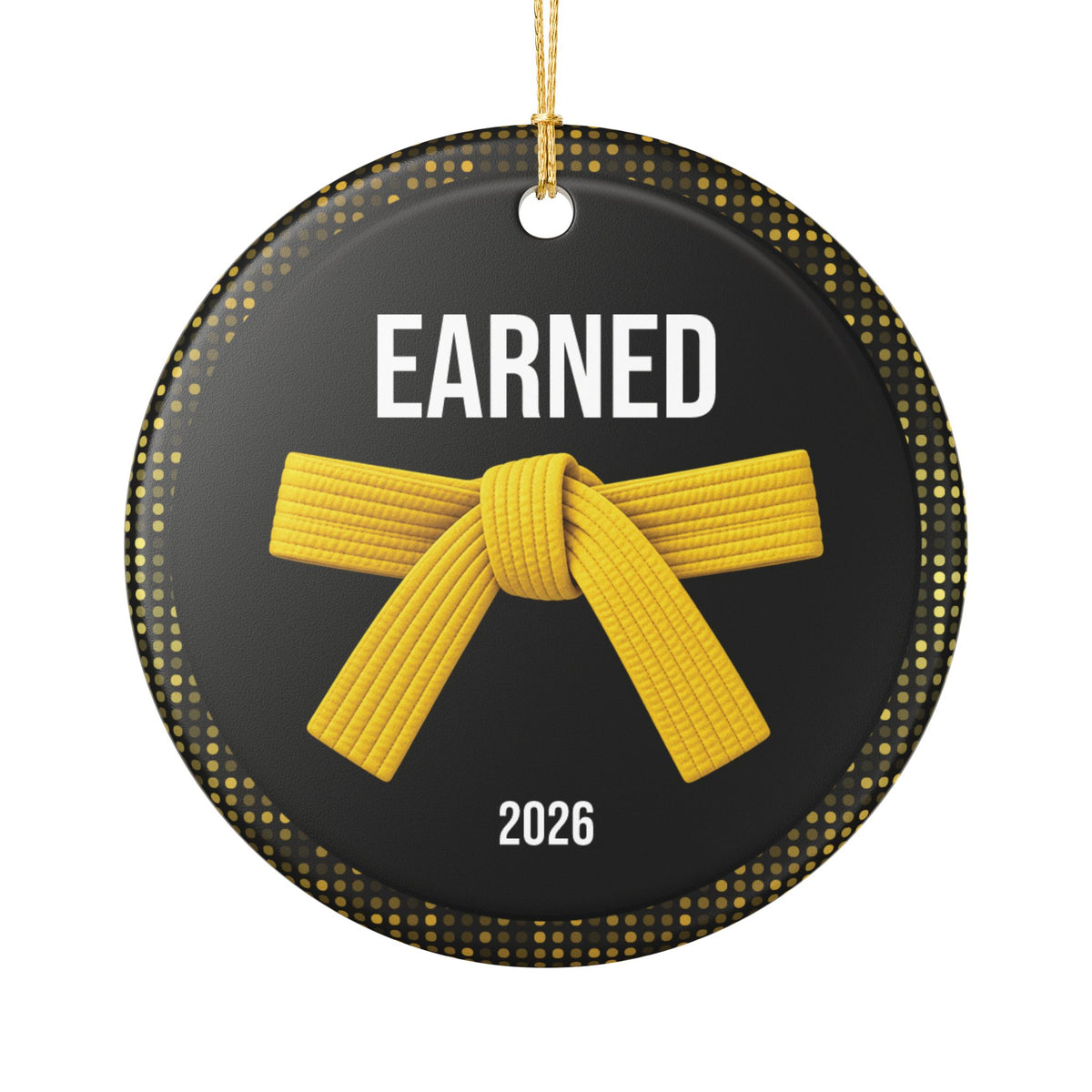 Onyx Personalized Rank Keepsake: Yellow Belt