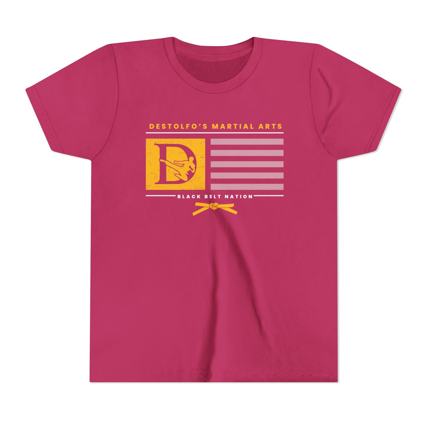 DeStolfo's Youth Black Belt Nation Gold Tee