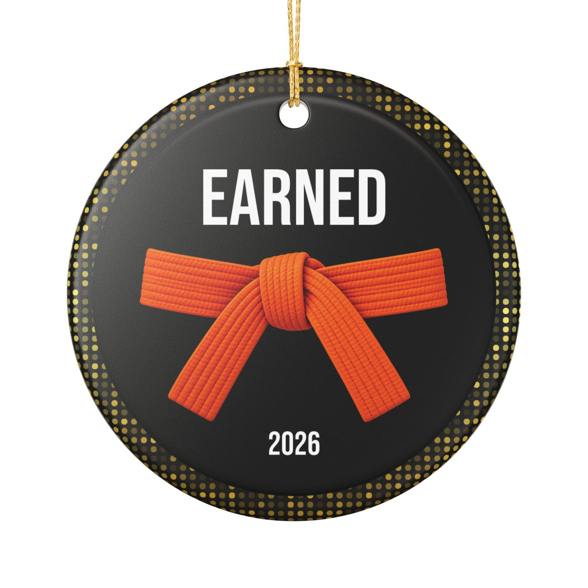 Onyx Personalized Rank Keepsake: Orange Belt