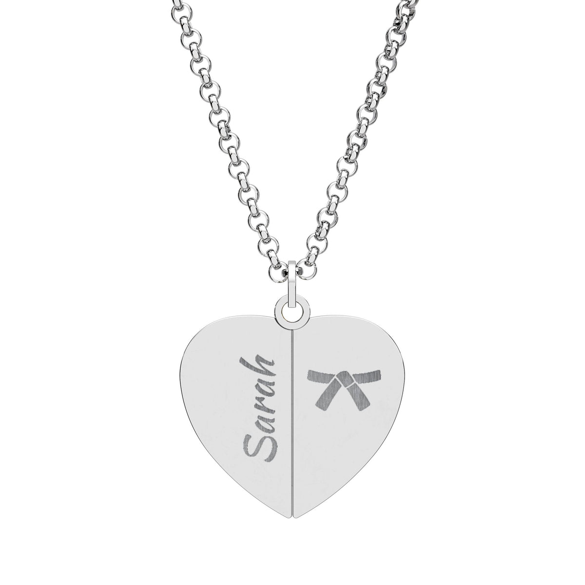 Hidden Message Heart Necklace (Engraving)