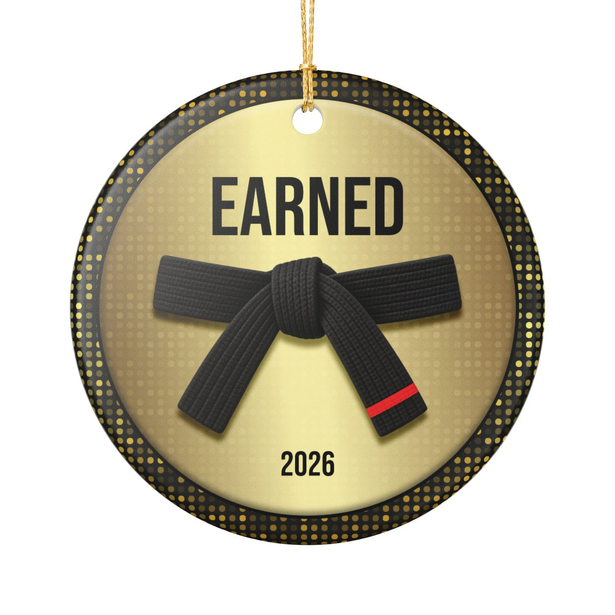 Personalized Rank Keepsake: Black Belt 1st Red