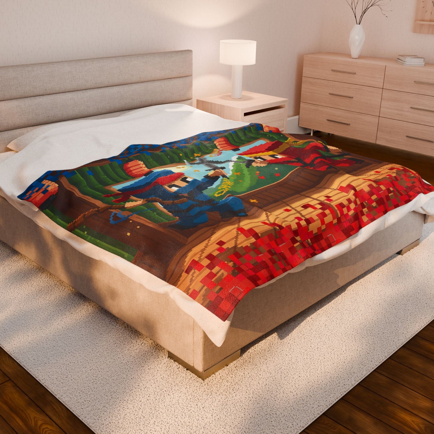 Ninja Clash Cozy Velveteen Plush Blanket