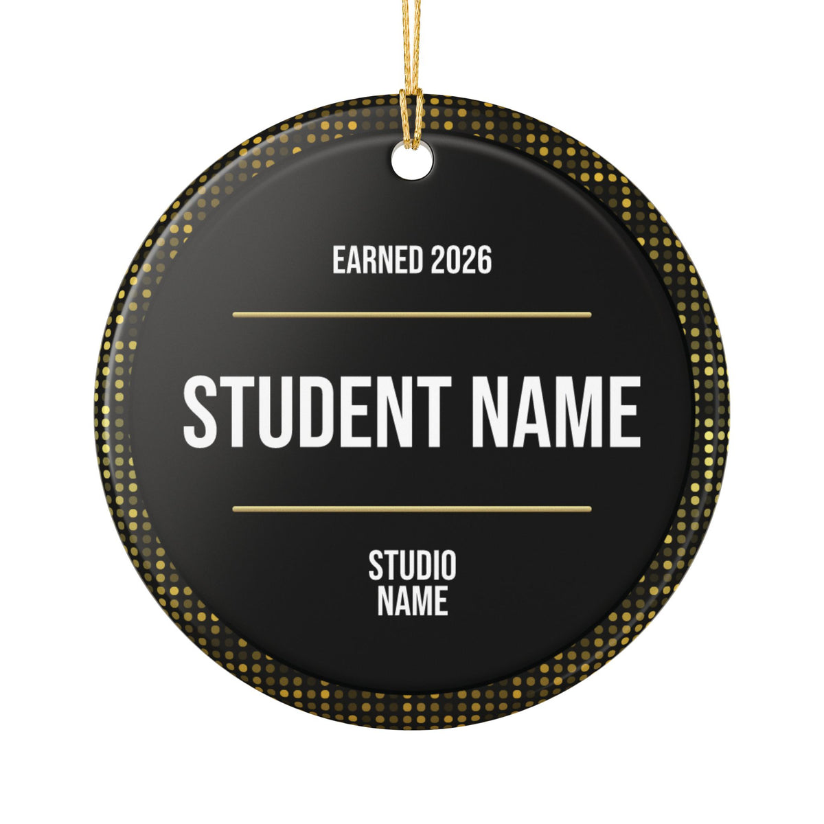 Onyx Personalized Rank Keepsake: Half Red Half Black Belt