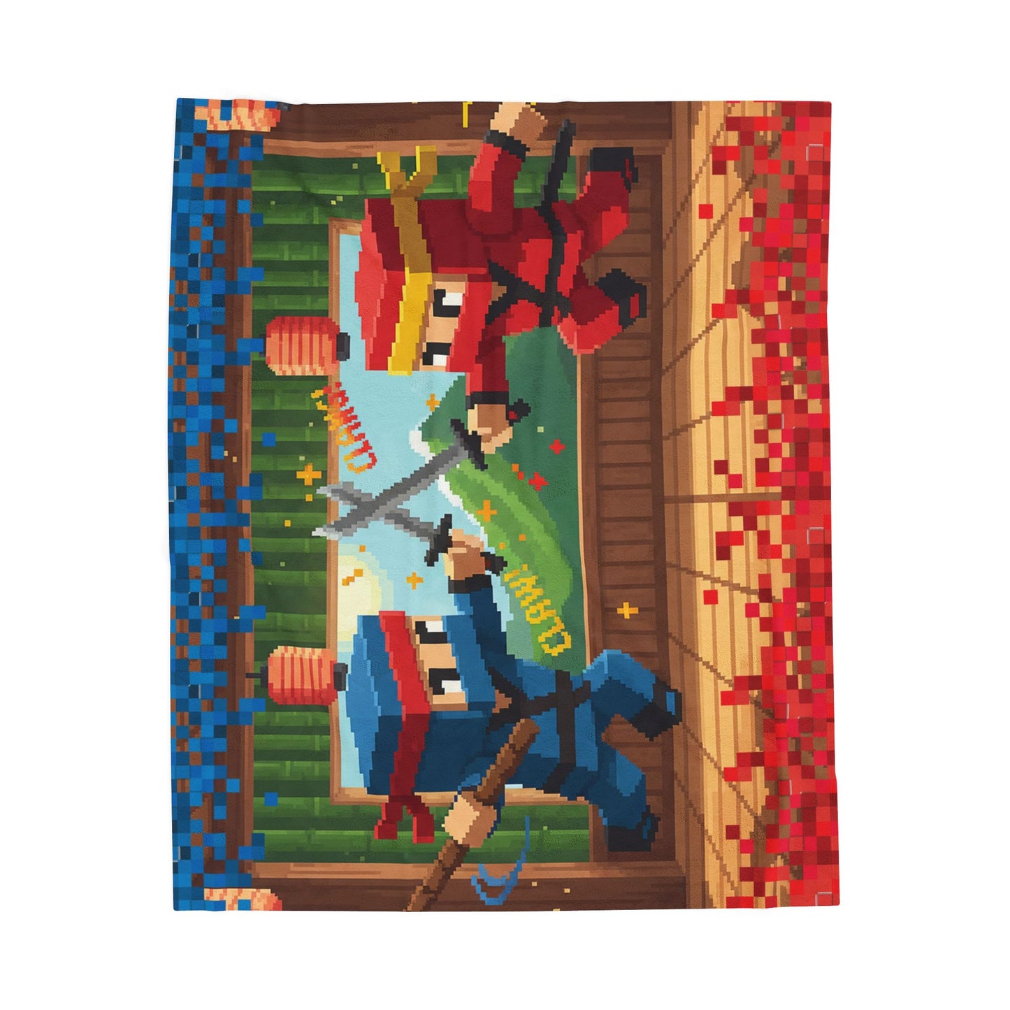 Ninja Clash Cozy Velveteen Plush Blanket