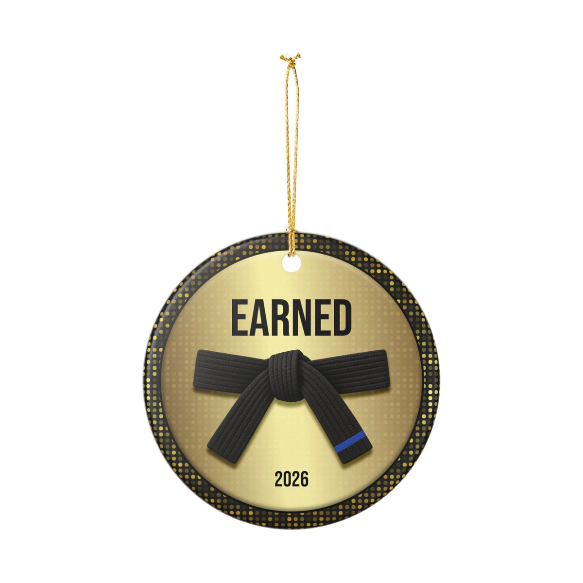 Personalized Rank Keepsake: Black Belt 1st Blue