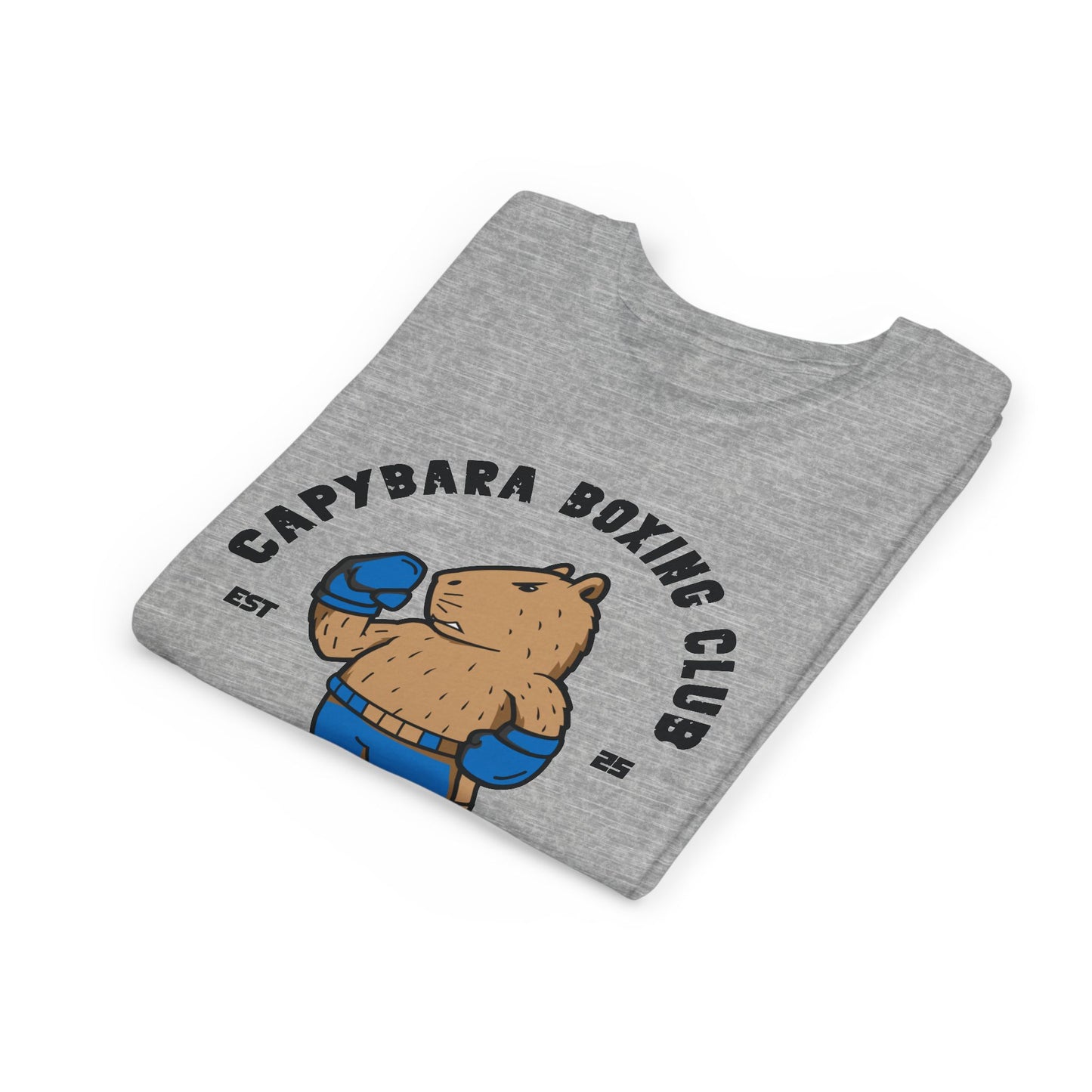 Youth Capybara Blue Boxing Club Tee