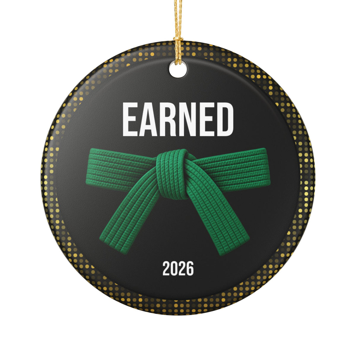 Onyx Personalized Rank Keepsake: Green Belt