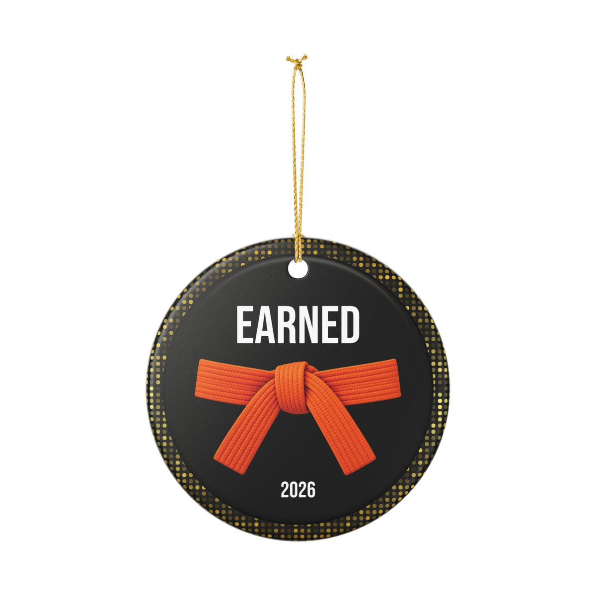 Onyx Personalized Rank Keepsake: Orange Belt
