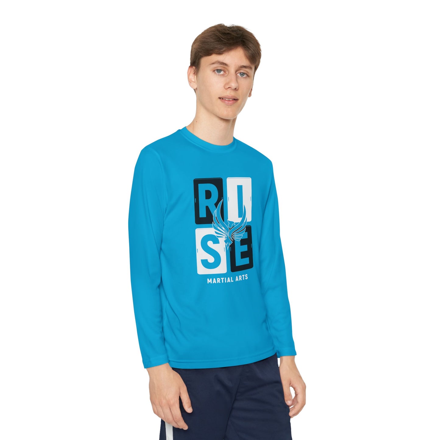 Youth Long Sleeve RISE Block Tee
