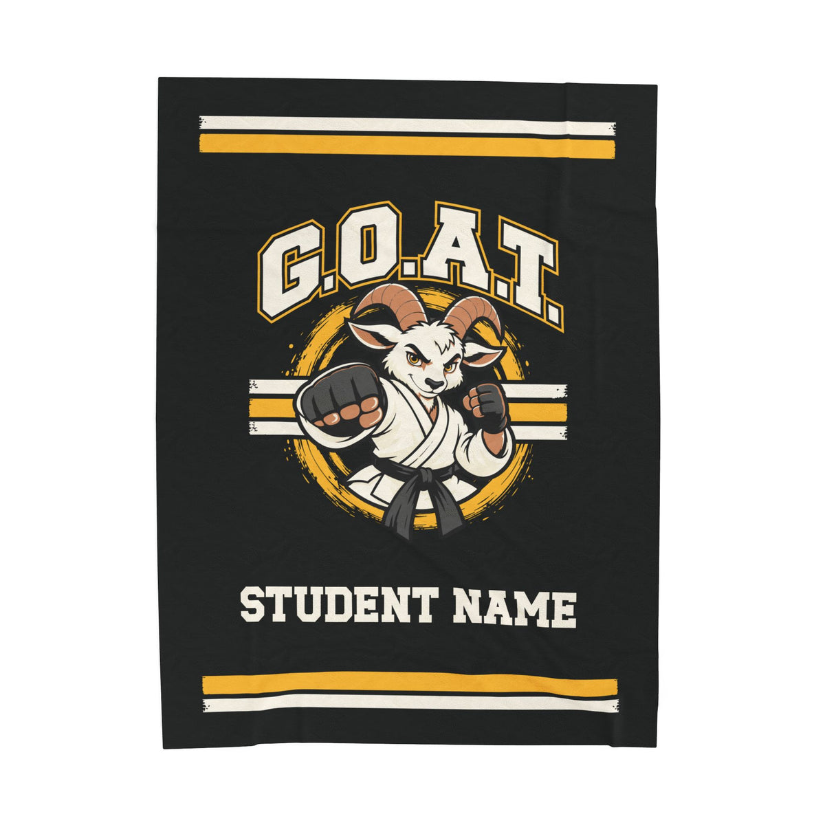 GOAT Gold Plush Blanket
