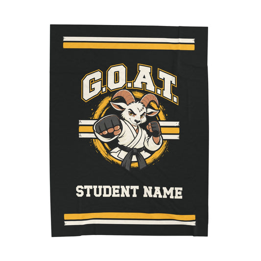 GOAT Gold Plush Blanket