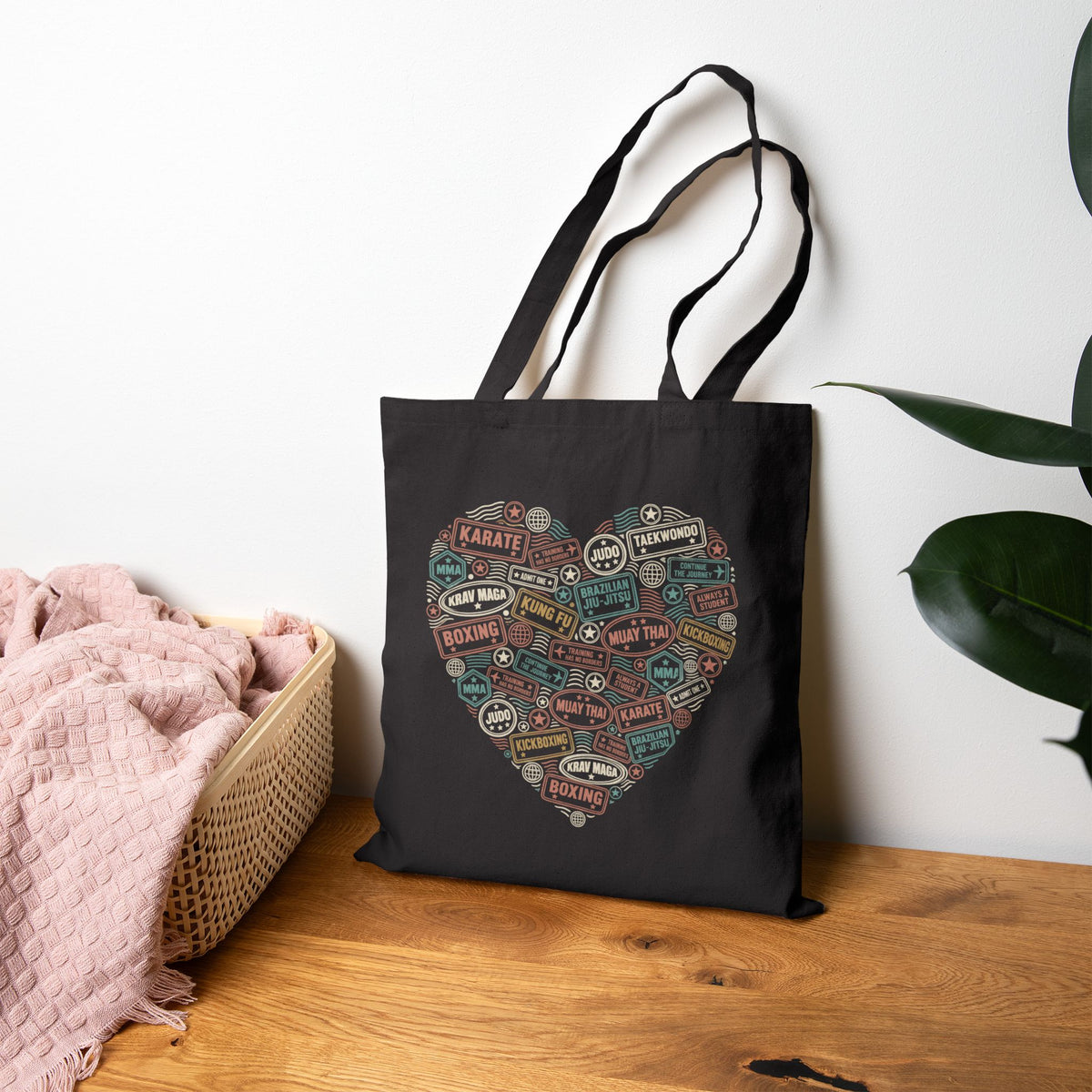 Martial Arts at Heart Canvas Tote