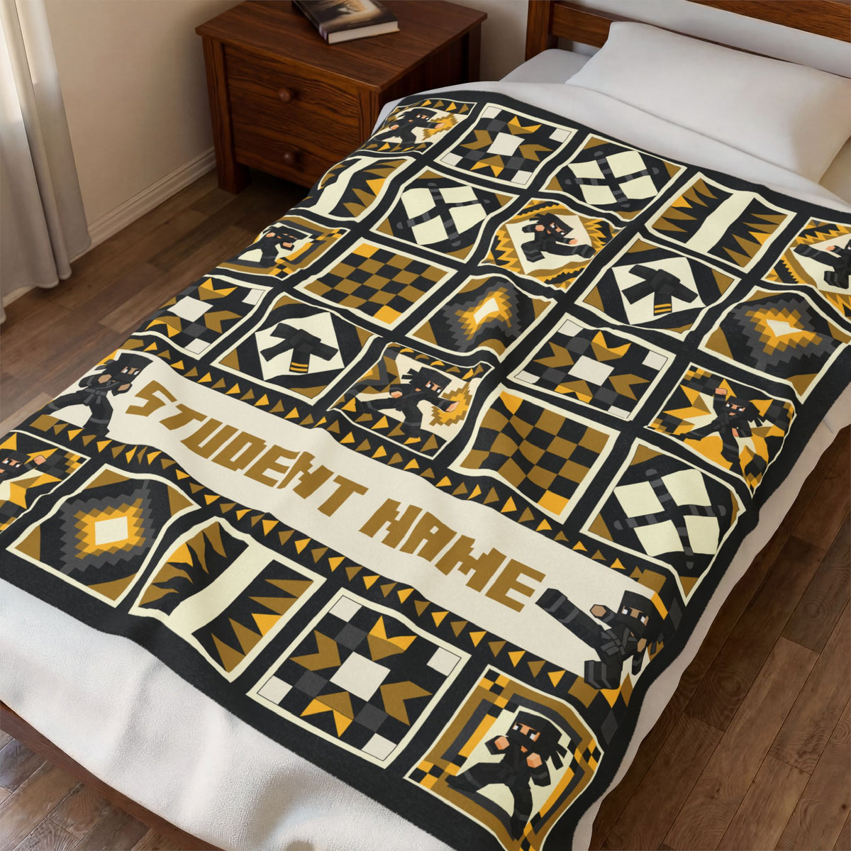 Patchwork Gold Blanket
