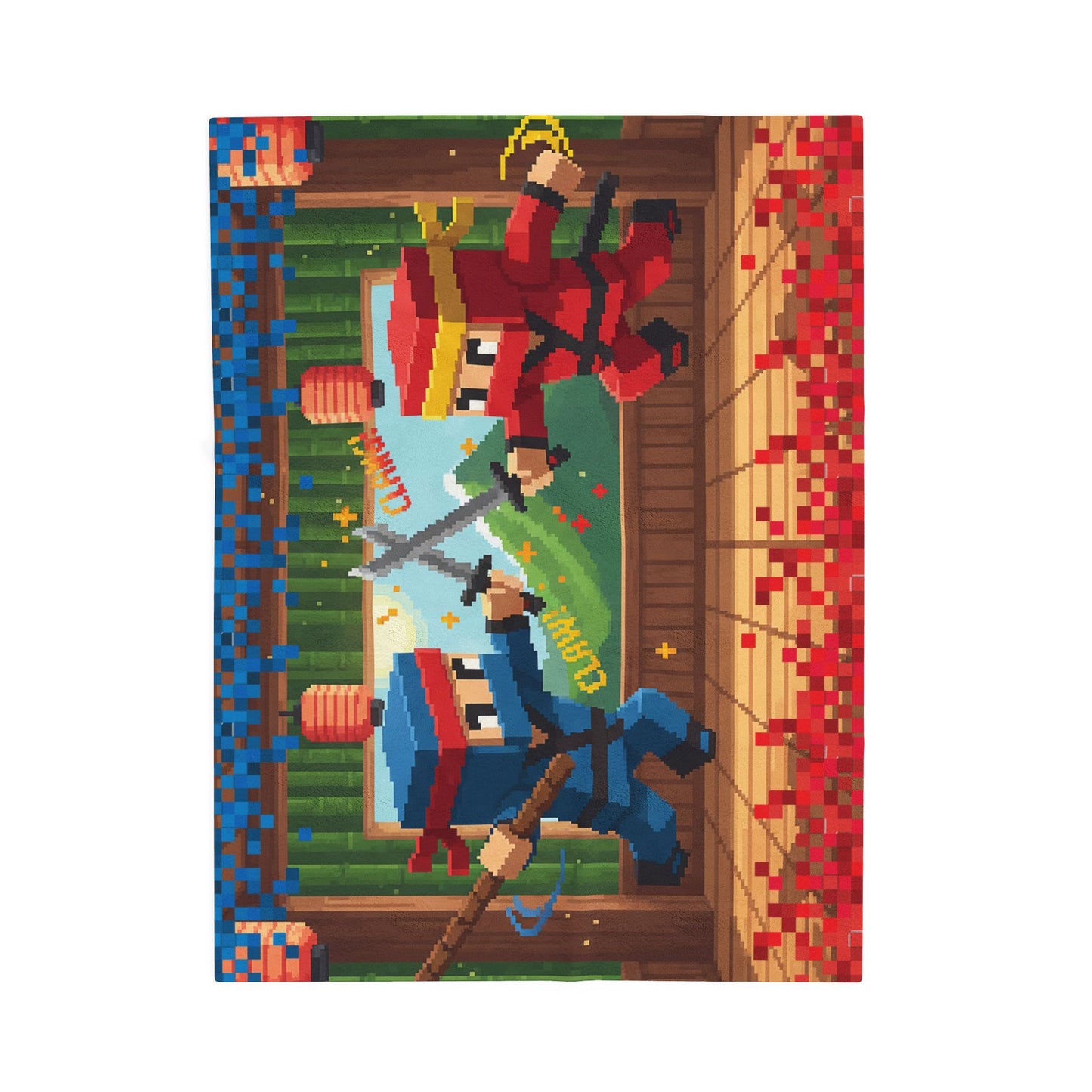 Ninja Clash Cozy Velveteen Plush Blanket