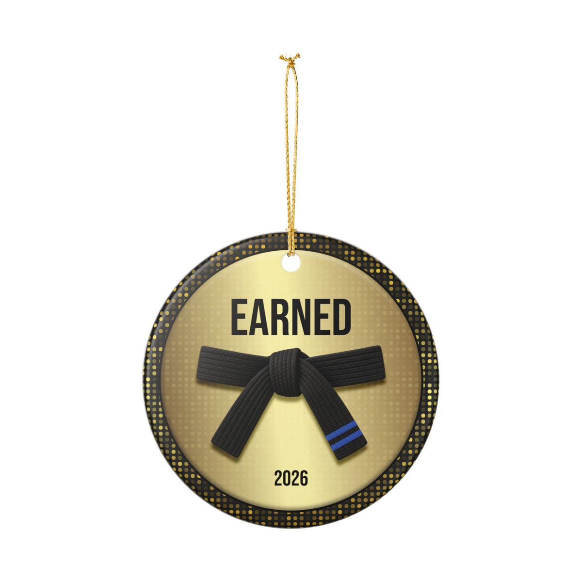 Personalized Rank Keepsake: Black Belt 2nd Blue