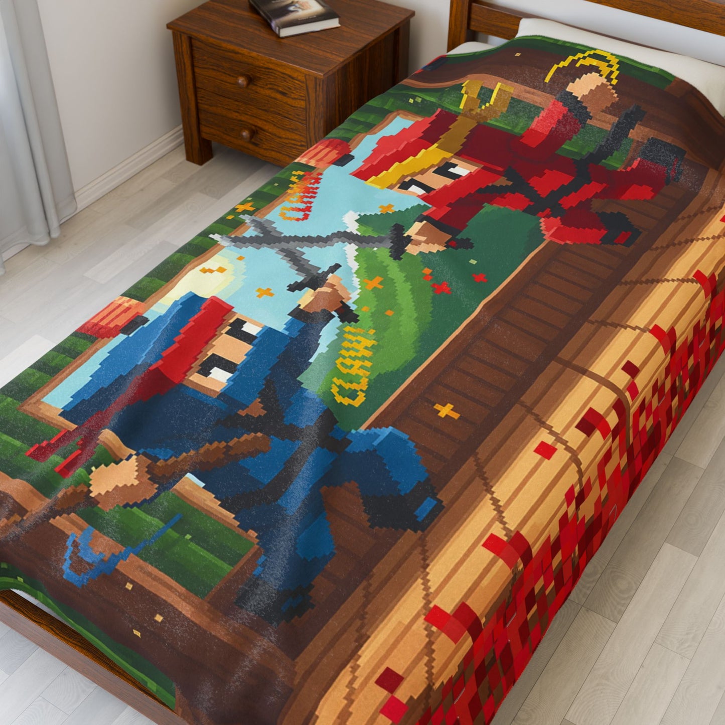 Ninja Clash Cozy Velveteen Plush Blanket
