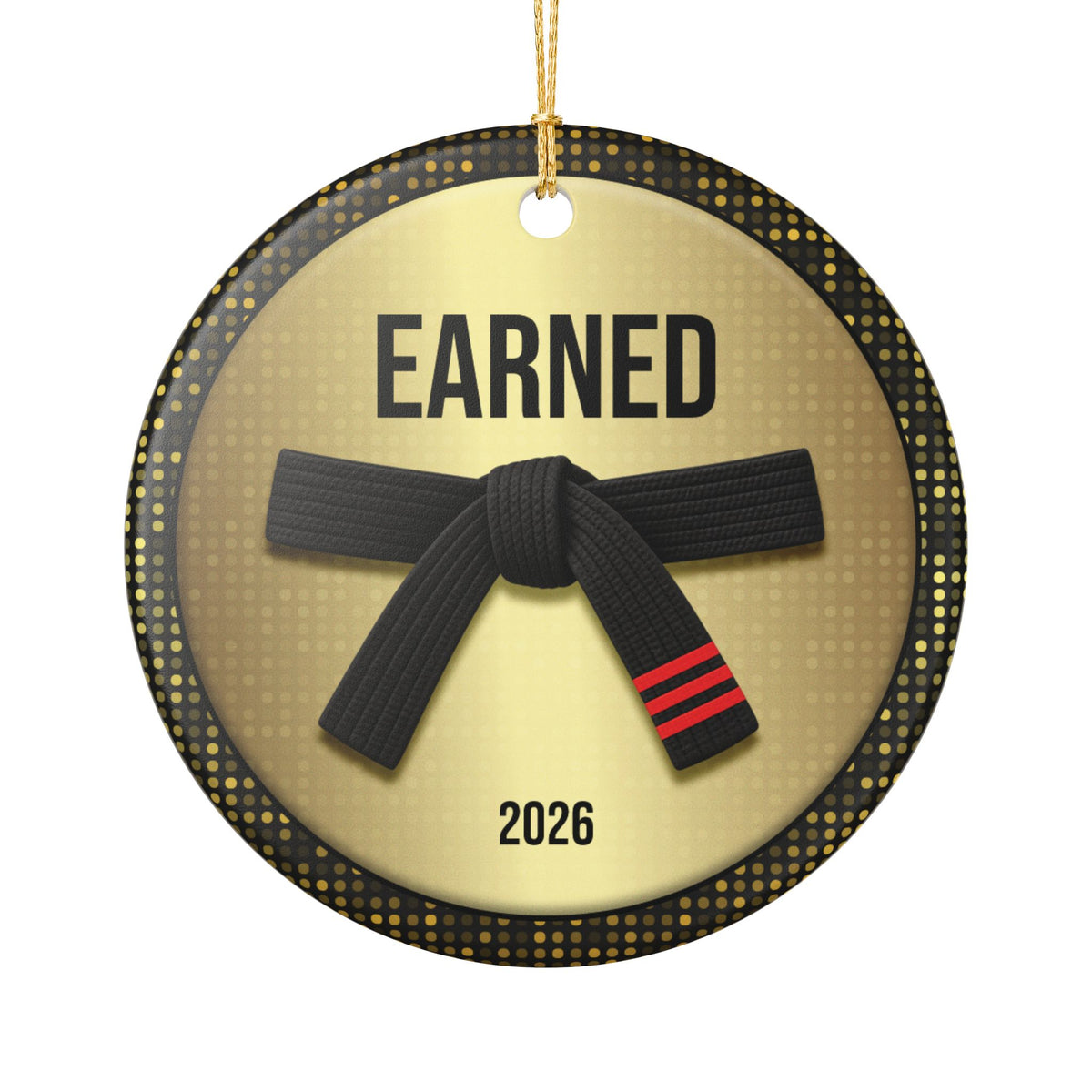 Personalized Rank Keepsake: Black Belt 3rd Red