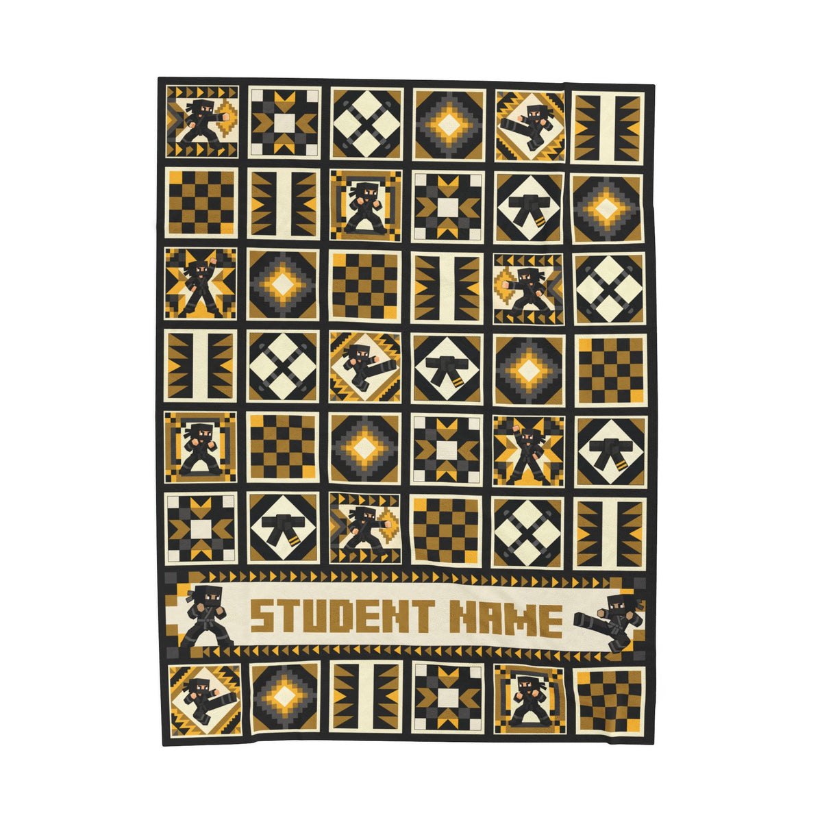 Patchwork Gold Blanket