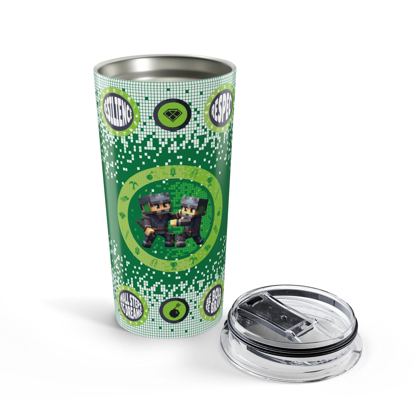Block Belt Warriors Green 20oz Tumbler