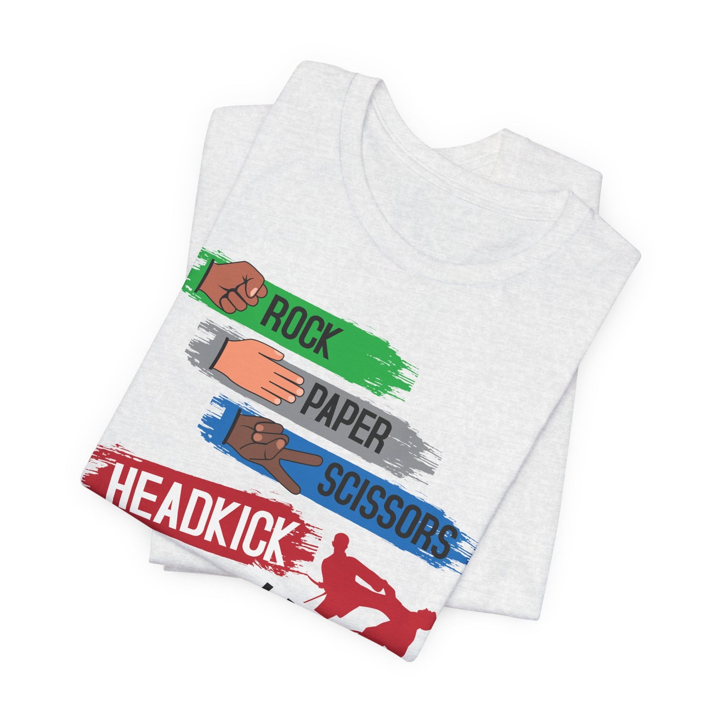 Adult Rock-Paper-Scissors-Headkick Tee