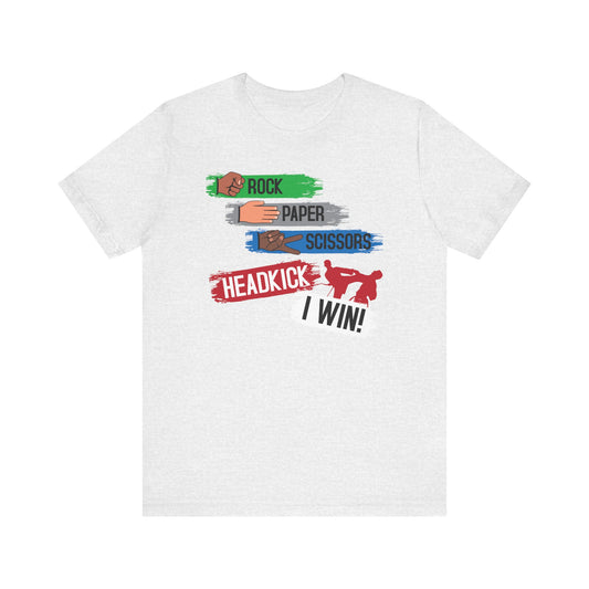 Adult Rock-Paper-Scissors-Headkick Tee