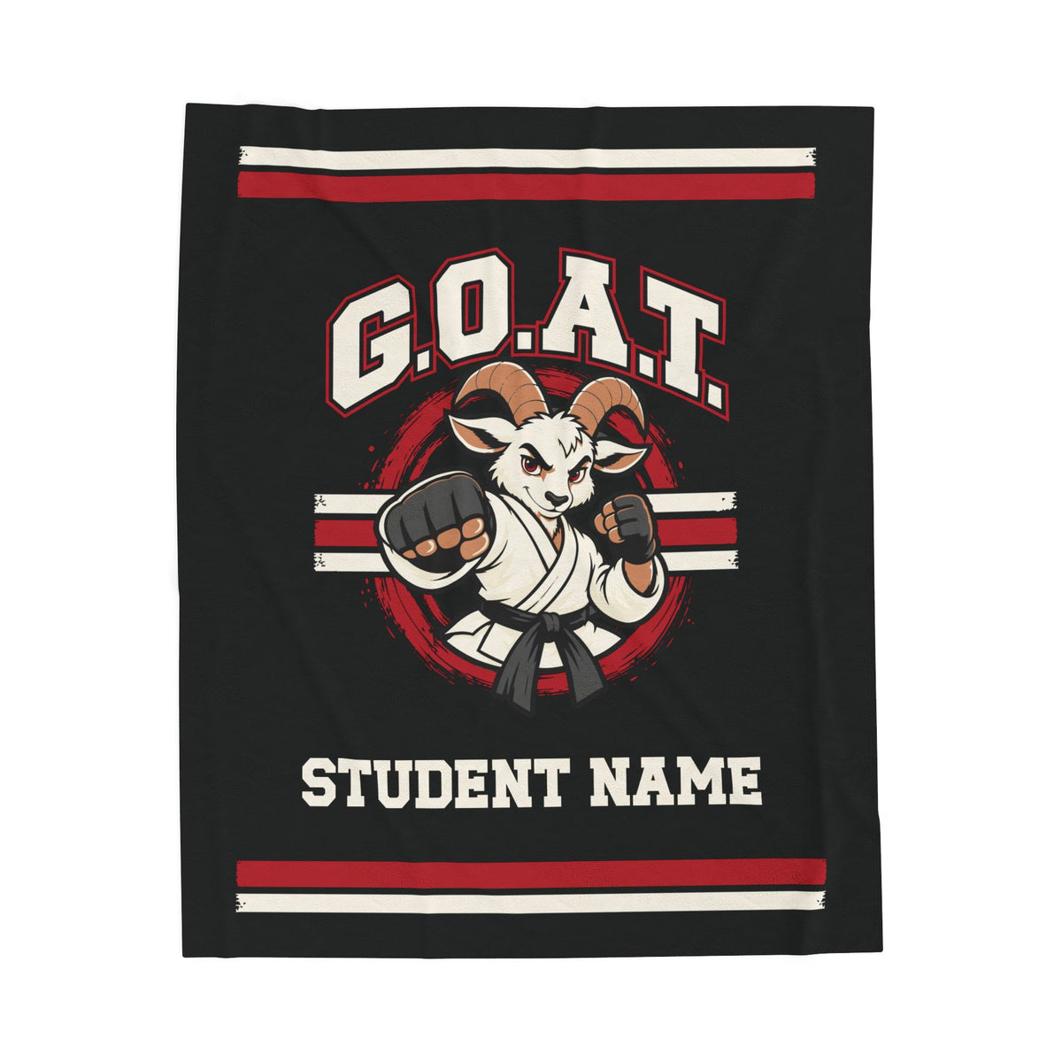 GOAT Red Plush Blanket