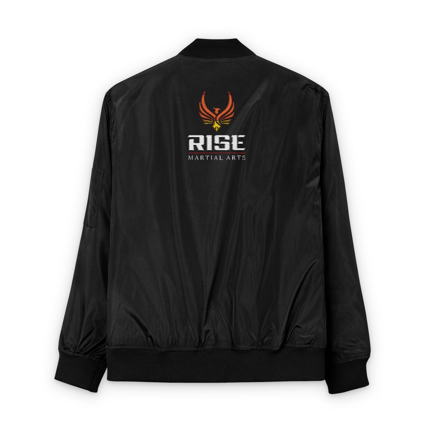 Recycled Bomber Jacket with Embroidered 'RISE' Design - Eco-Friendly Apparel for Athletes, Perfect for Gifting, Street Style, Casual [...]