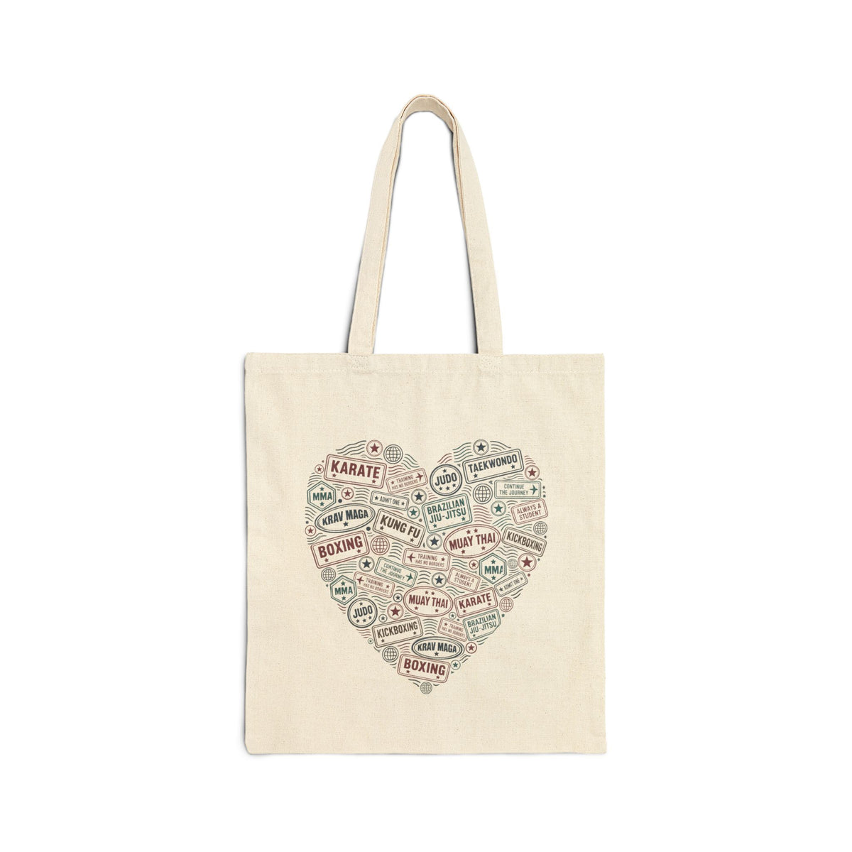 Martial Arts at Heart Canvas Tote