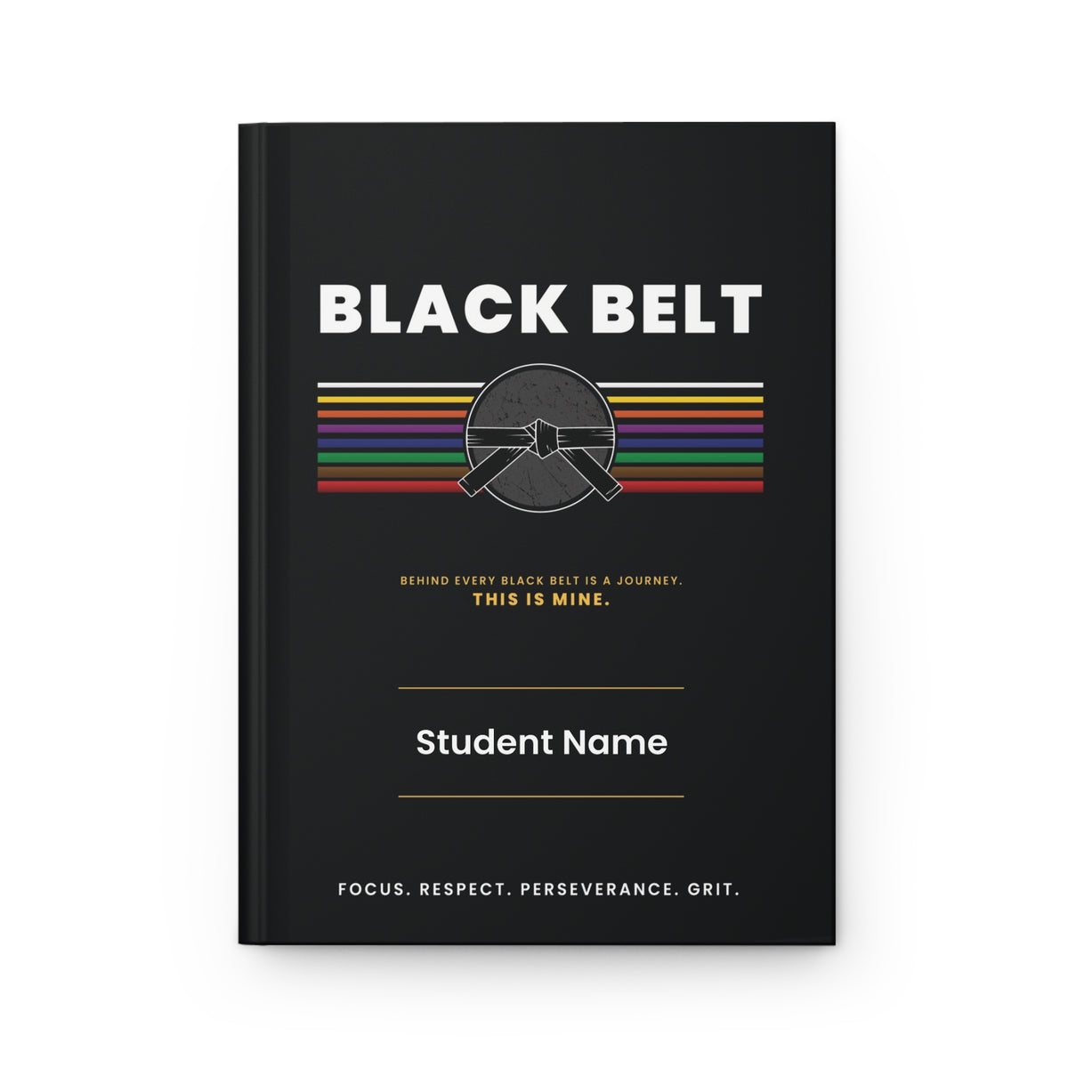 Black Belt Journey Hardcover Journal Matte