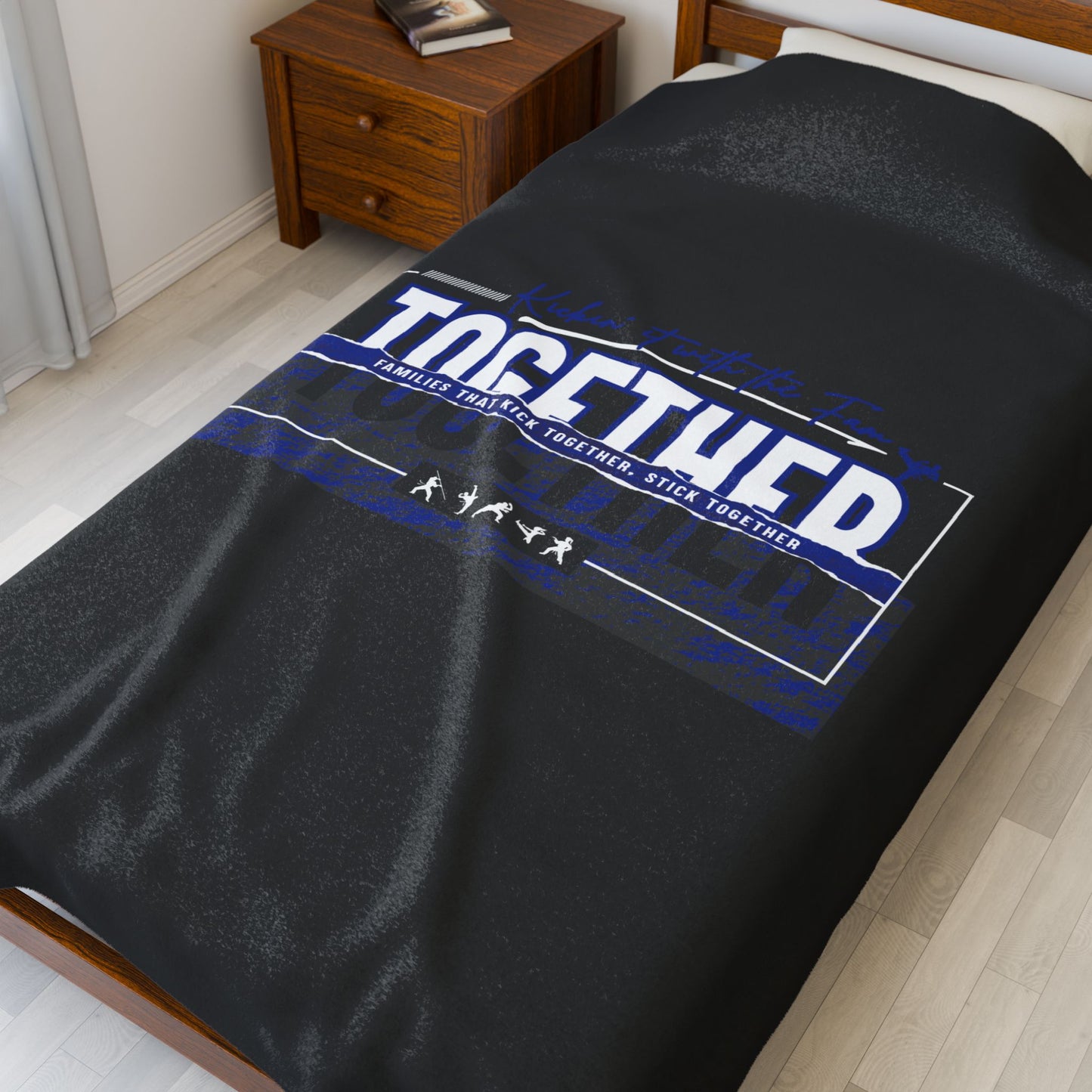 Kickin' It Together Velveteen Plush Blanket