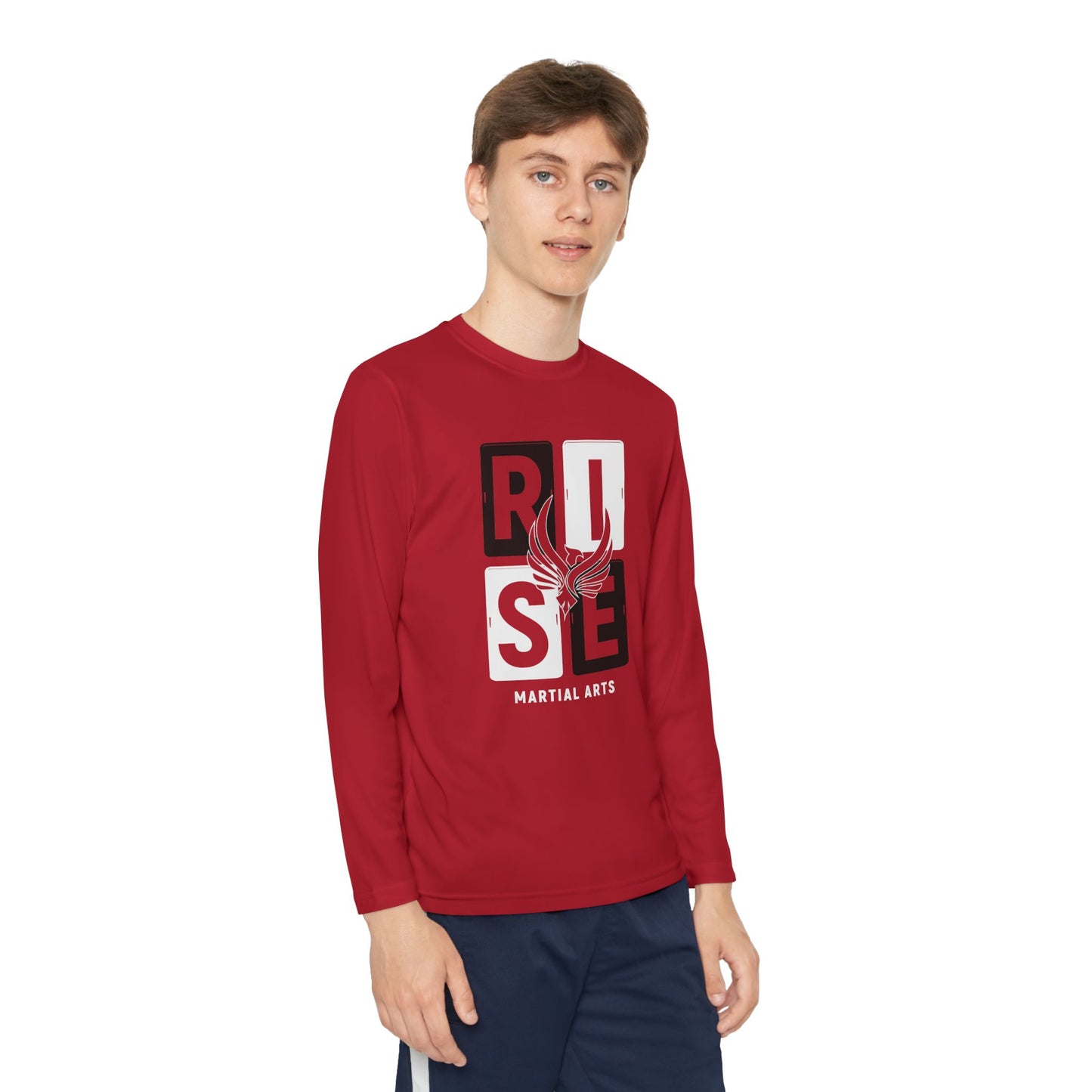 Youth Long Sleeve RISE Block Tee